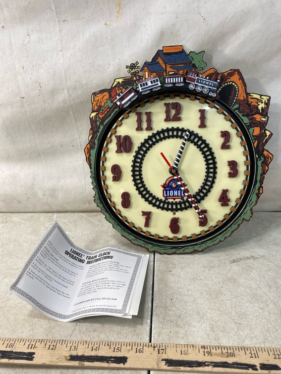 Lionel Centennial Animated Train Wall Clock