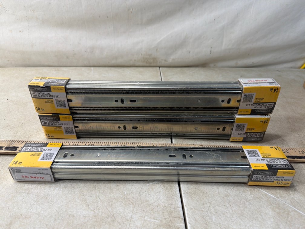 Everbilt 14 in Full Extension Ball Bearing Slide Sets