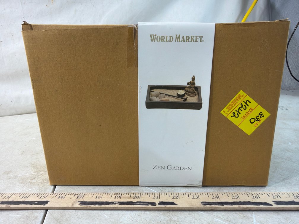 World Market Tabletop Zen Garden Set with Buddha Figure