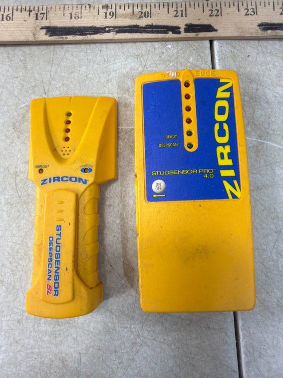 Zircon StudSensor DeepScan SL and Pro 4.0 Stud Finders