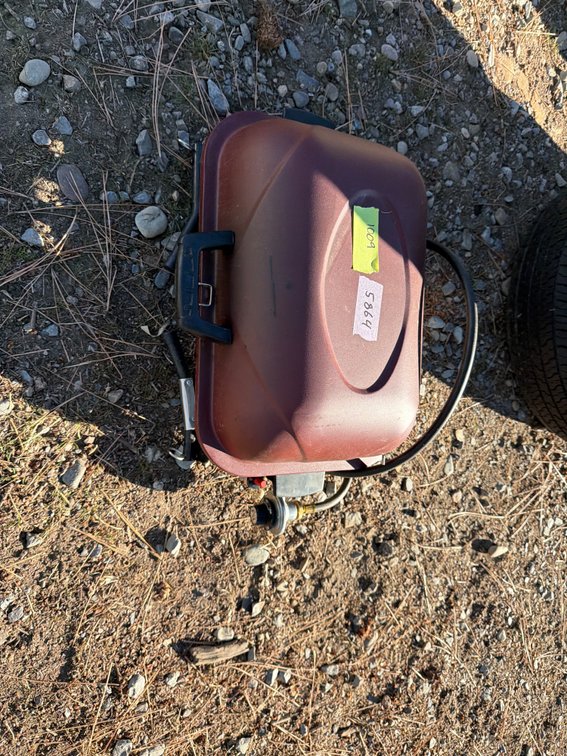 Portable Propane Grill with Grill Cleaning Brush