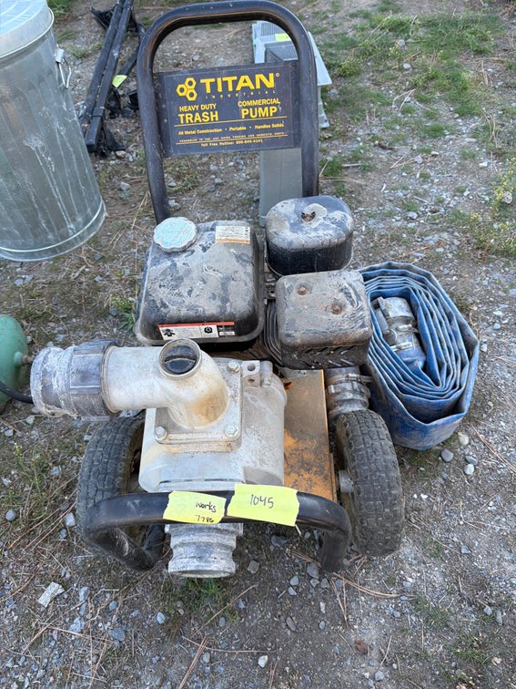 Titan Industrial Commercial Trash Pump with Hose