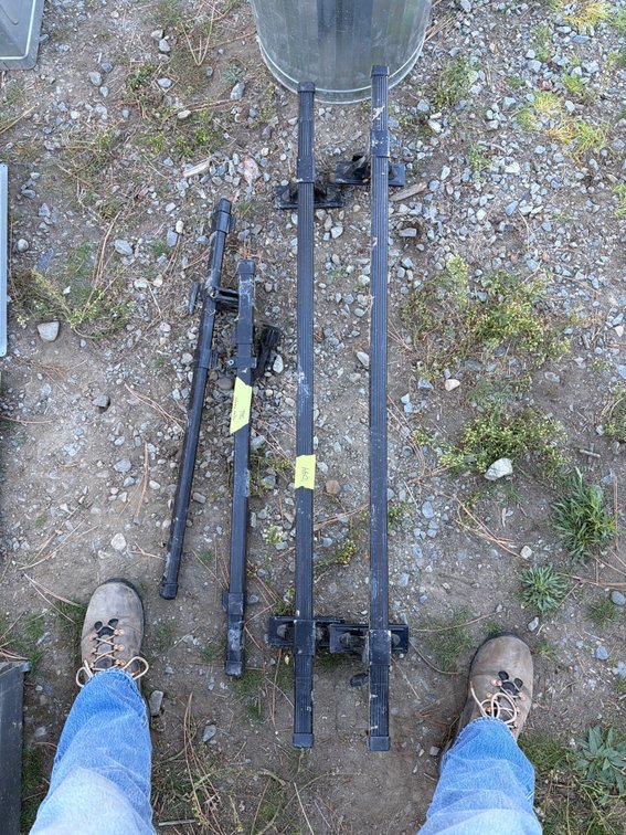 Vehicle Roof Rack Crossbars and Mounting Hardware