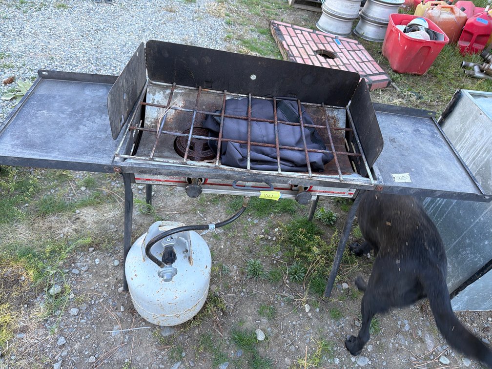 Outdoor Cooker Two-Burner Propane Camp Stove with Tank
