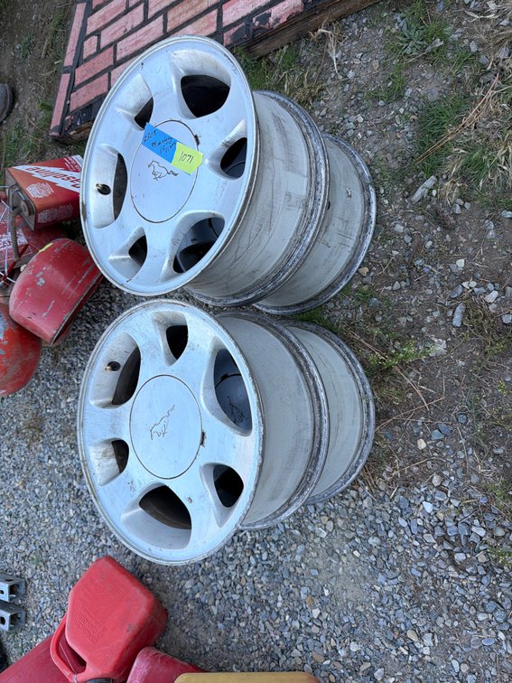 Silver Alloy Wheels with Running Horse Center Caps