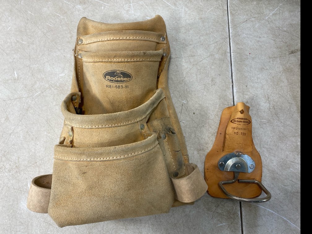 Leather Tool Pouch and Hammer Holder