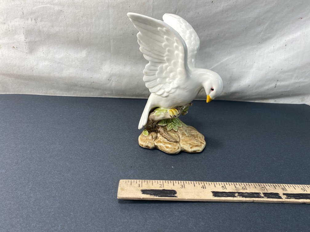 White Porcelain Dove Figurine