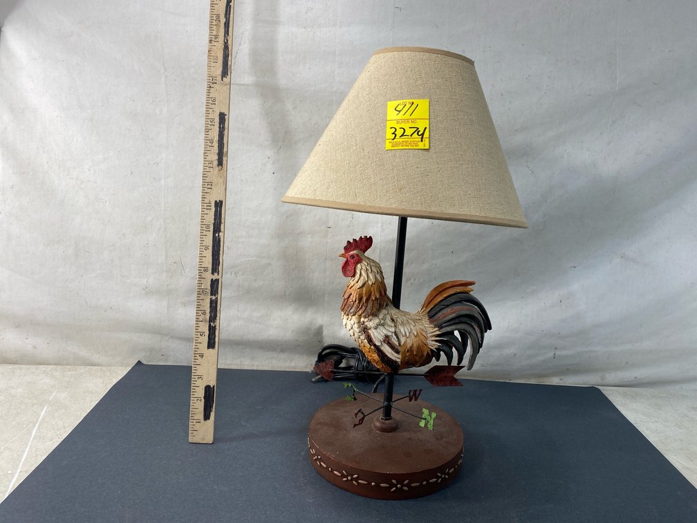 Rooster Weathervane Table Lamp