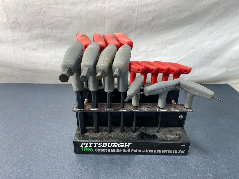 PITTSBURGH Offset Handle Ball Point & Hex Key Wrench Set