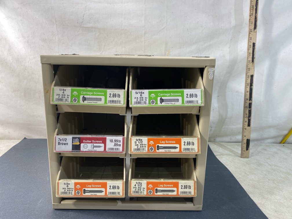 Metal Hardware Organizer Rack