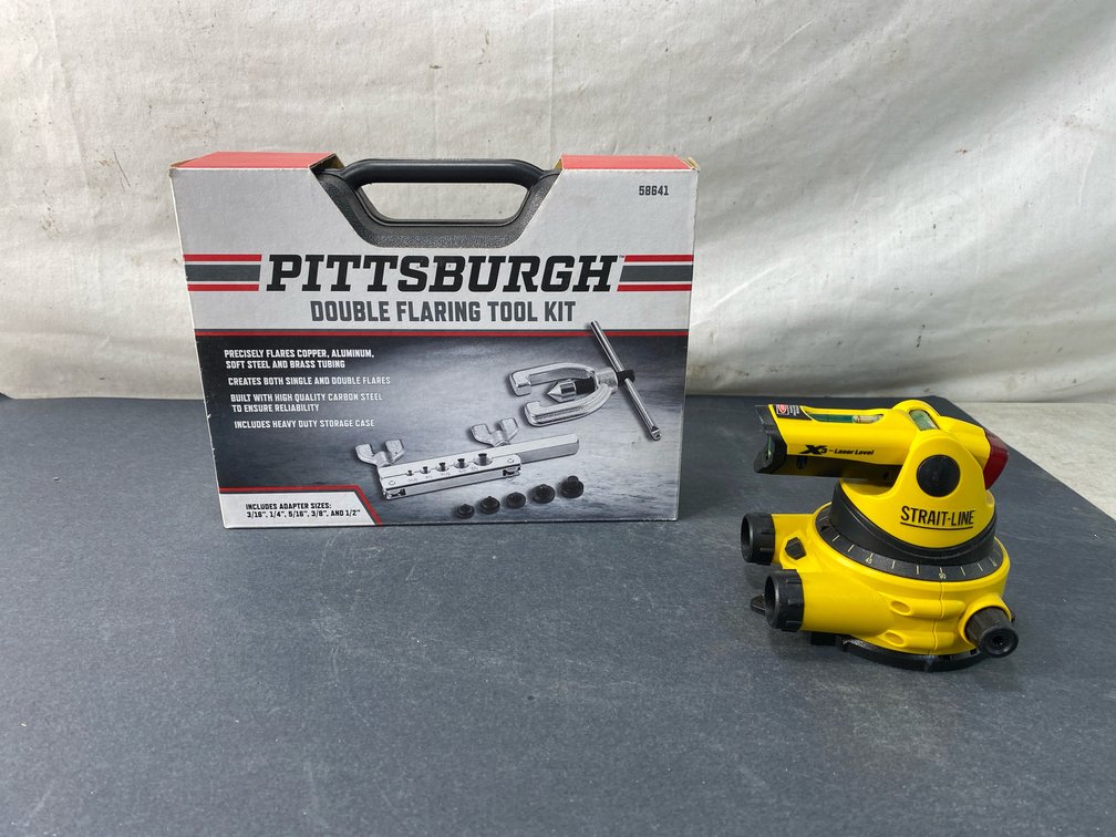 Double Flaring Tool Kit and Laser Level