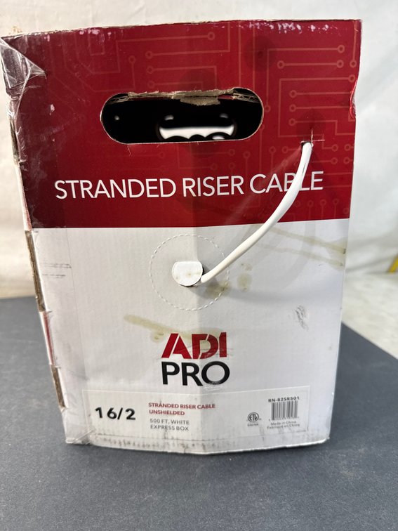 ADI PRO 16/2 Unshielded Stranded Riser Cable, 500 Ft