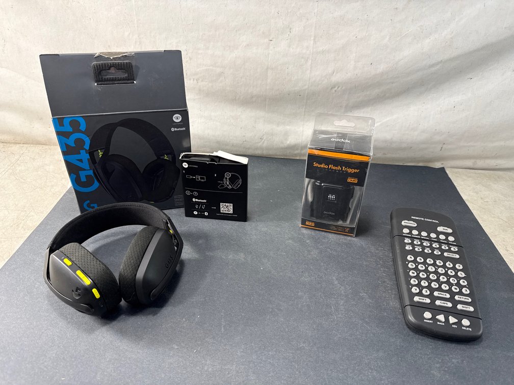 Wireless Gaming Headset, Flash Trigger Receiver, and Remote Control