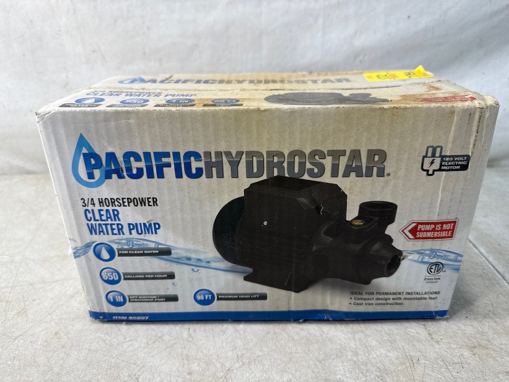 Pacific Hydrostar 3/4 HP Clear Water Pump