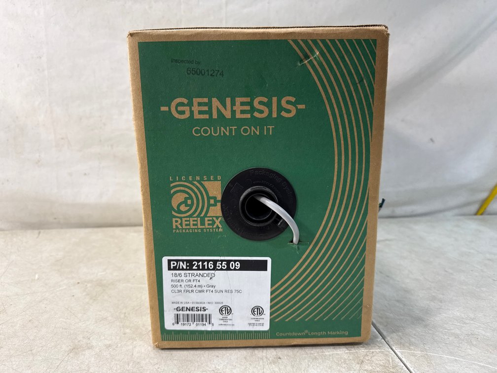Genesis 18/6 Stranded Riser Cable, 500 ft.
