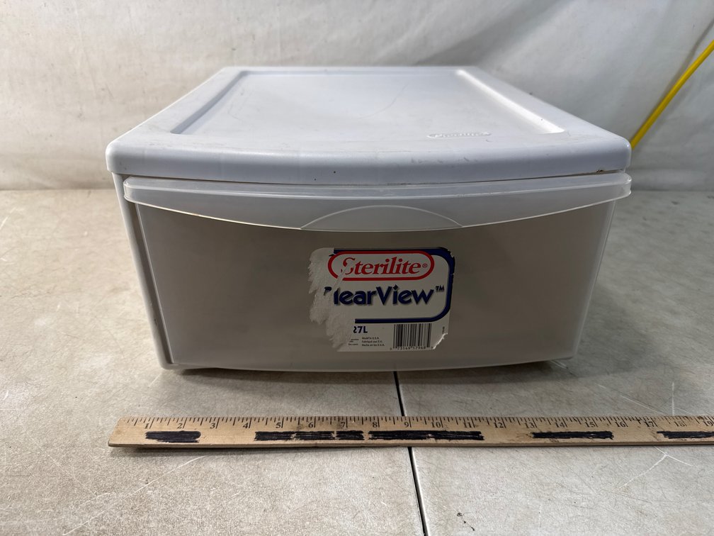 Sterilite ClearView 27L Plastic Storage Drawer