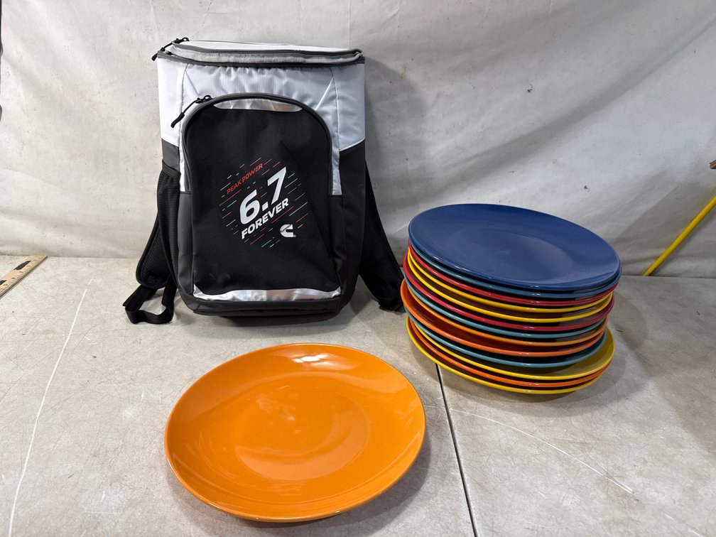 Cooler Backpack and Ceramic Tableware