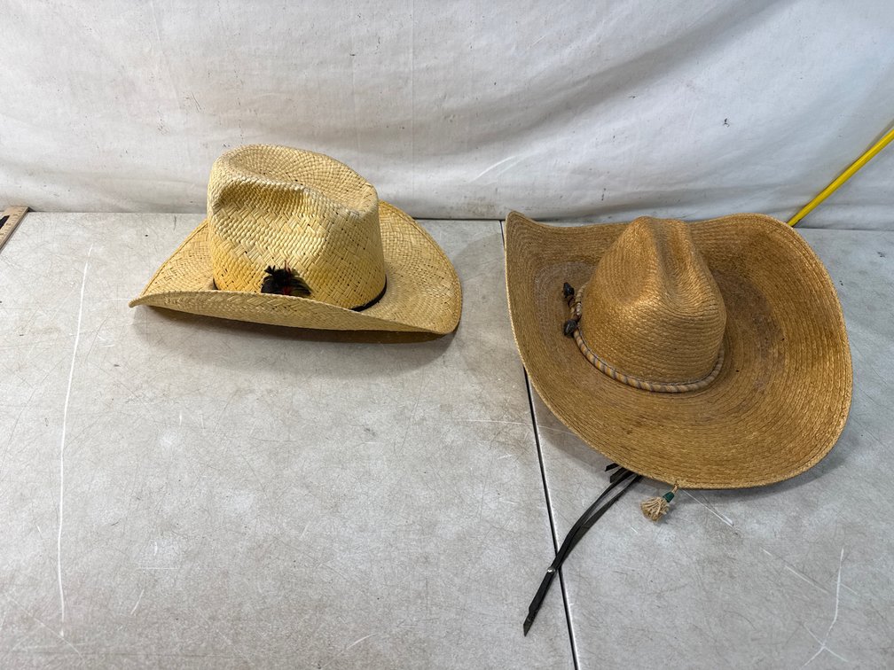 Woven Straw Cowboy Hat