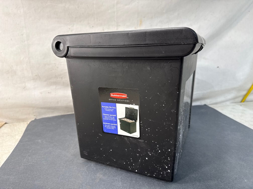 Rubbermaid Portable File Tote