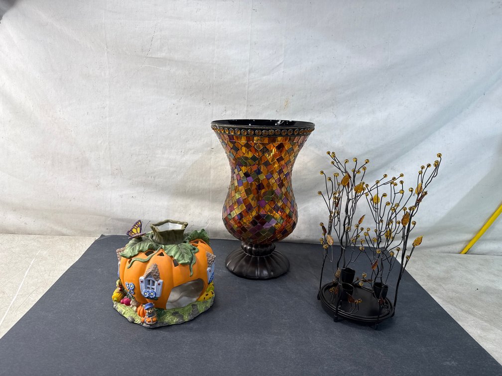 Decorative Candle Holders and Luminary By Partylite W/Original Boxes