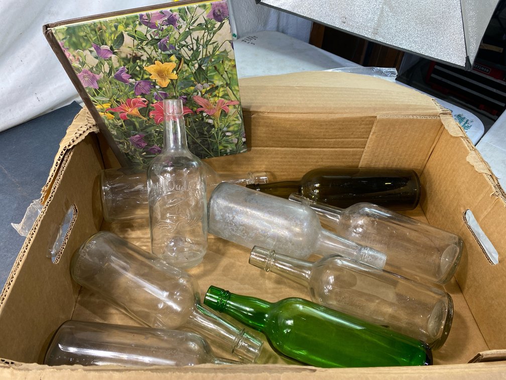 Glass Bottles and Time-Life Gardening Book