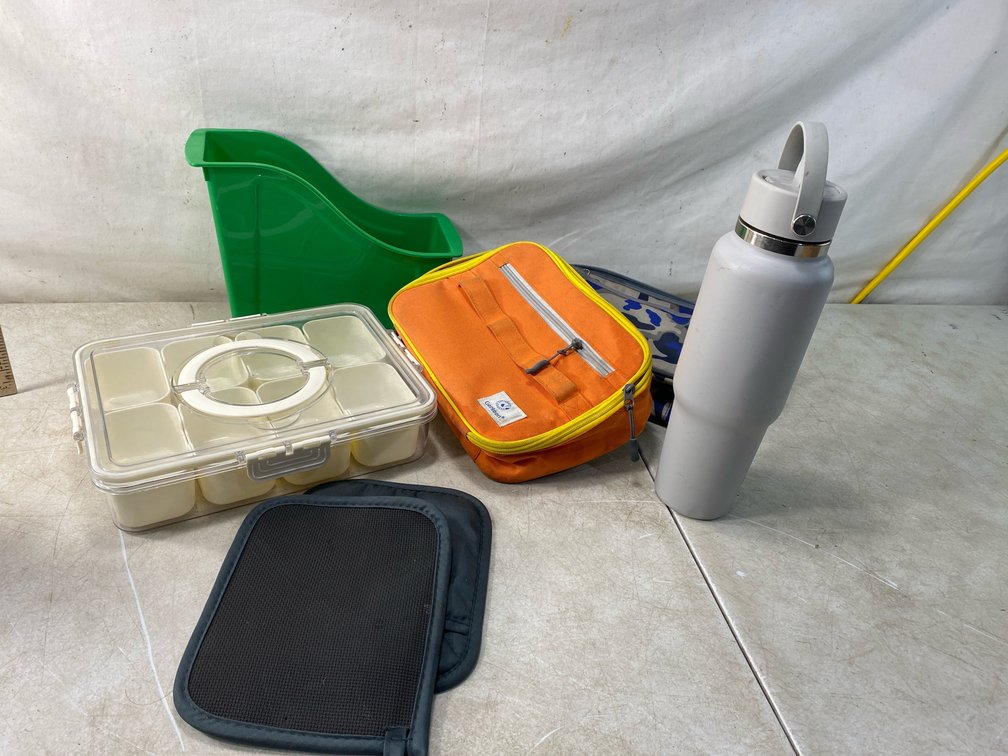 Lunch Tote, Snack Container, Tumbler, and Storage Bin