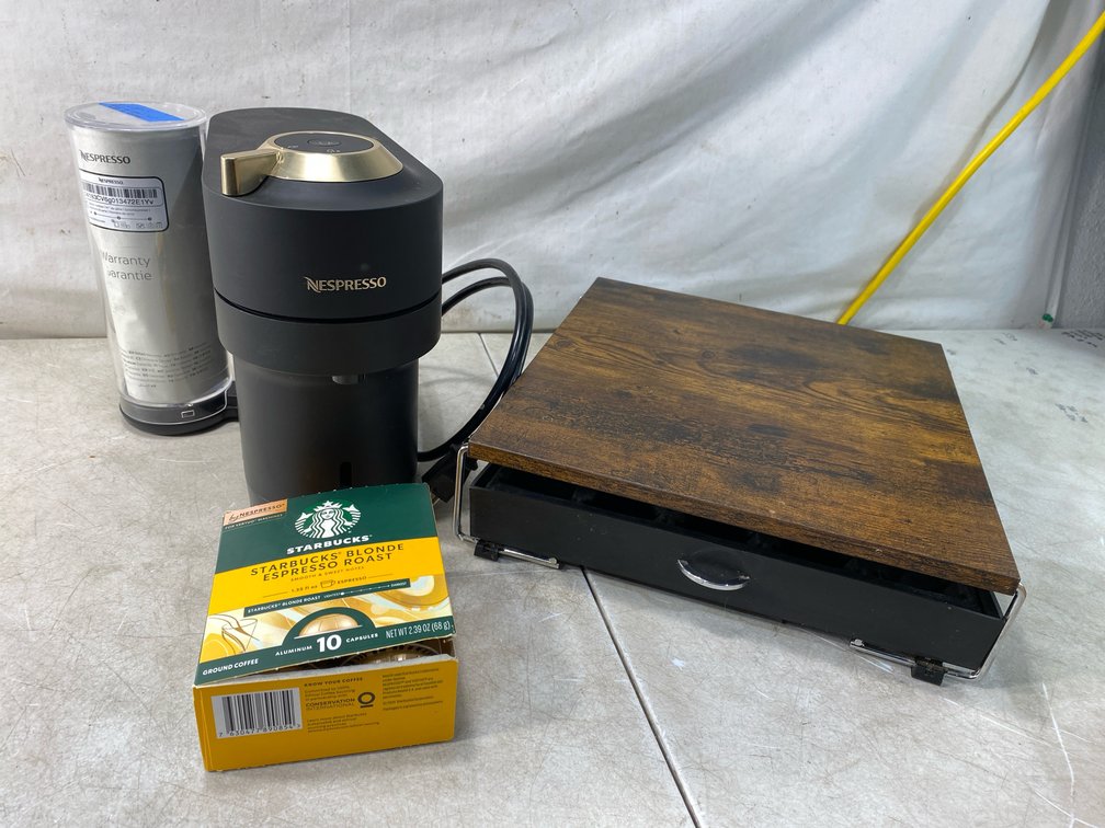 Coffee Machine with Capsule Drawer Stand