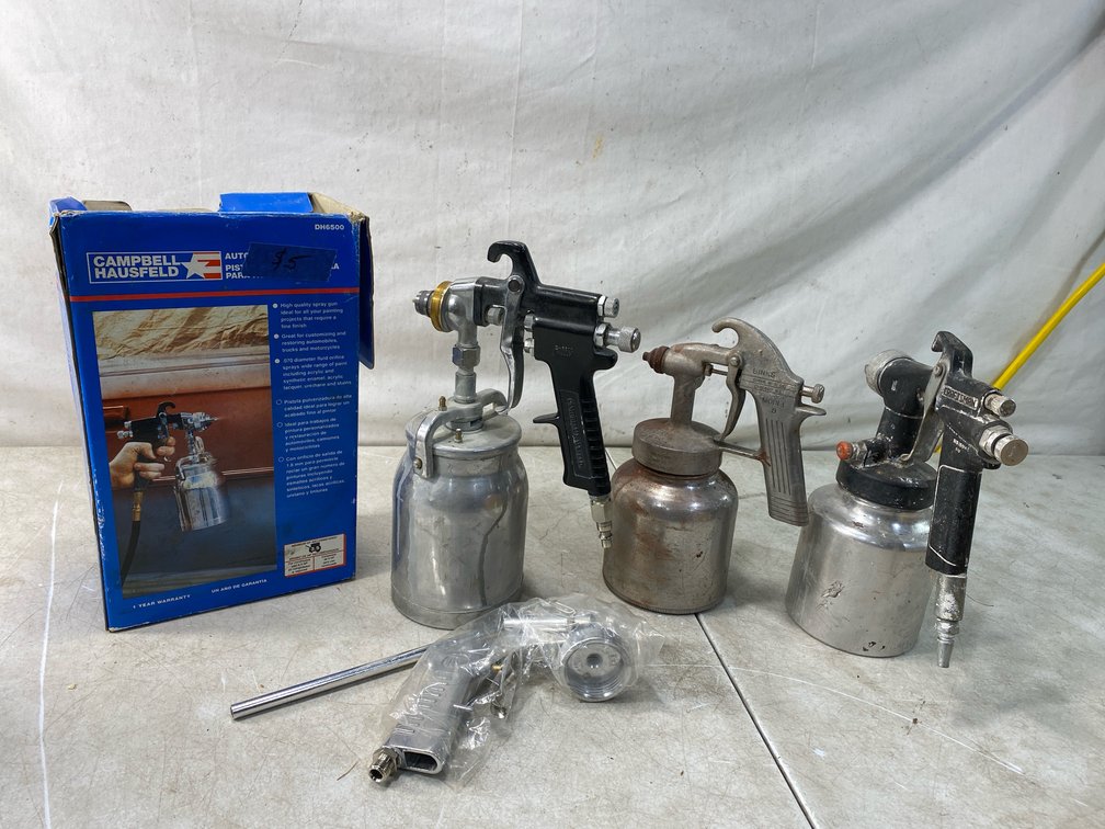 Siphon-Feed Paint Spray Guns and Canisters
