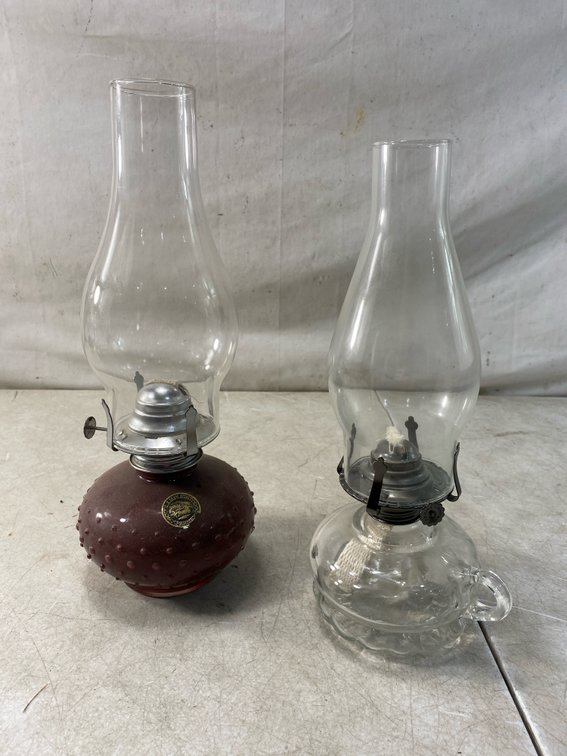 Miniature Glass Oil Lamp