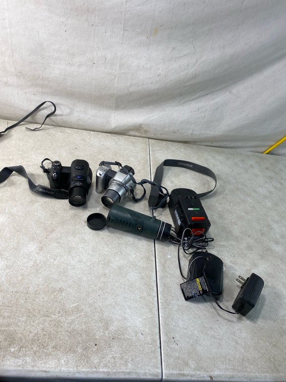 Digital Camera, Monocular, and Battery Charger