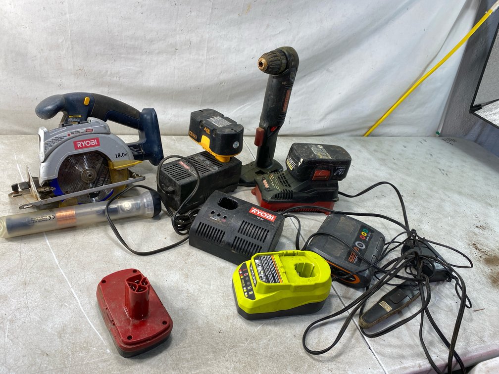 Cordless Power Tools, Battery Chargers, and Batteries