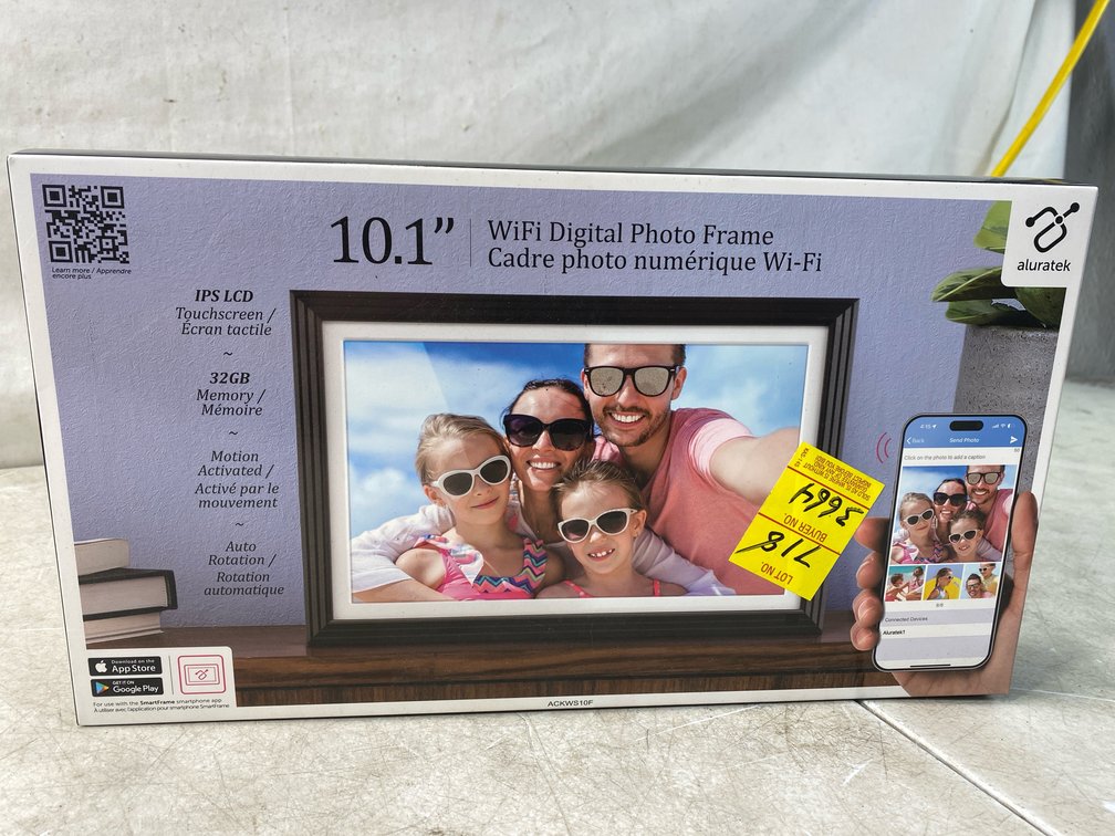 Aluratek 10.1" WiFi Digital Photo Frame