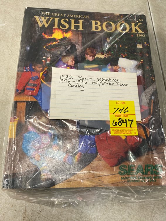 1992 Sears The Great American Wish Book Catalog