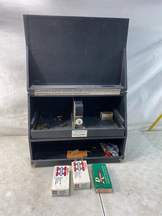 Pistol Range Box with .38 Special Ammunition