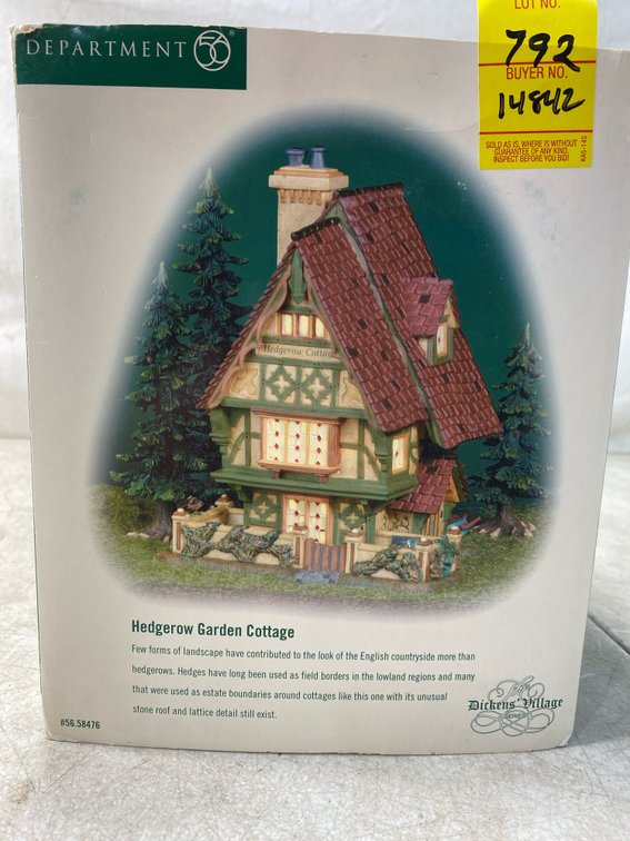 Hedgerow Cottage Miniature Building Figurine