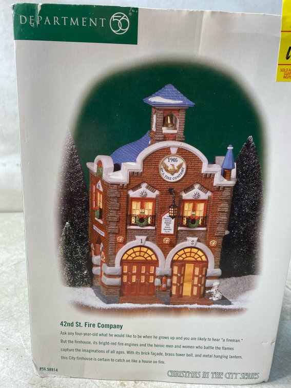 Department 56 Christmas In The City 42nd St. Fire Company #56.58914