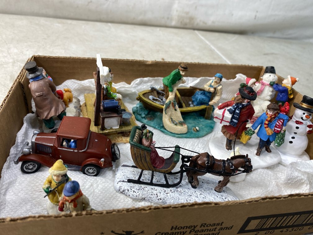 Miniature Holiday Village Figures