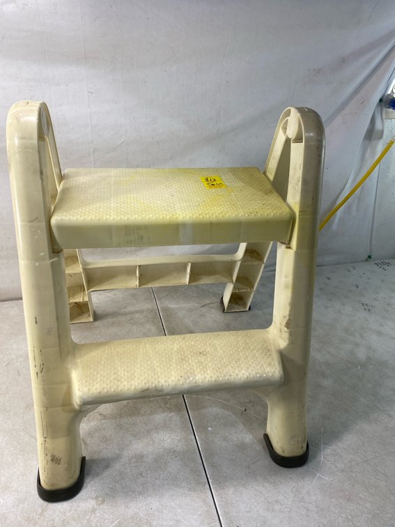Molded Plastic Folding Two-Step Stool