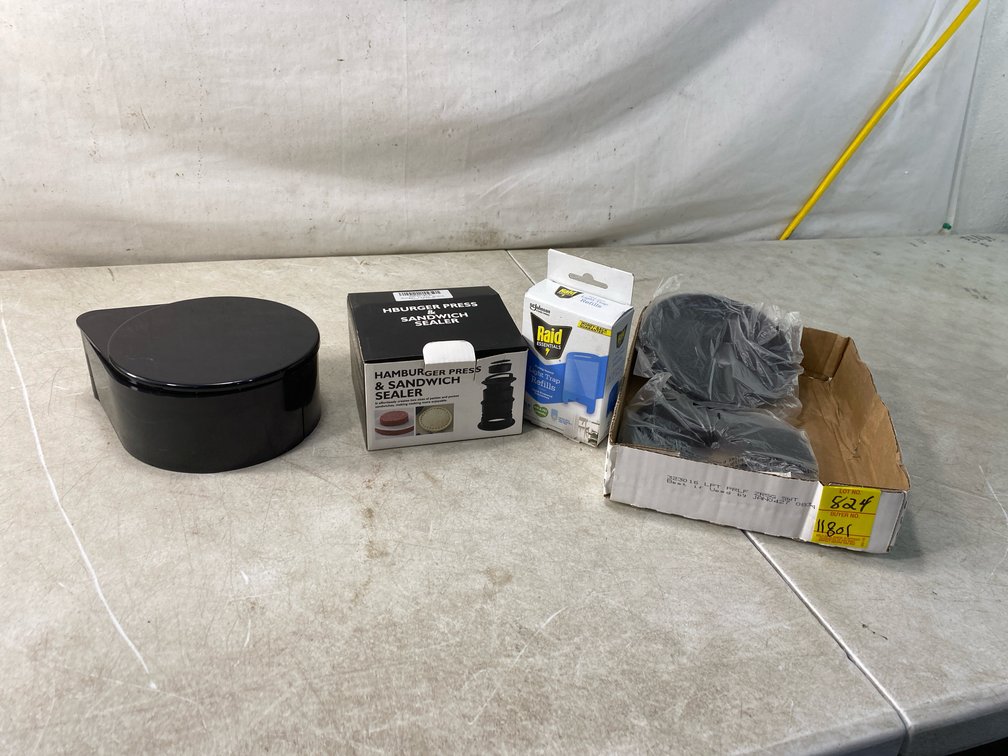 Hamburger Press and Sandwich Sealer with Insect Trap Refill
