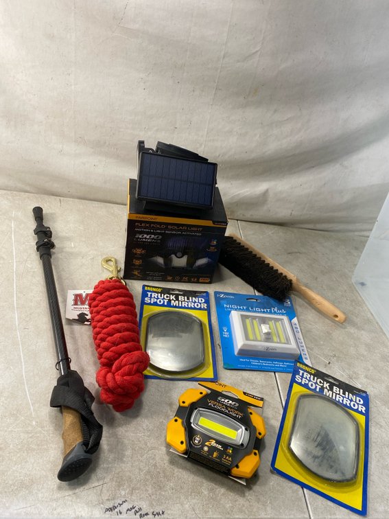 Utility Light, Blind Spot Mirror, and Hardware Gear