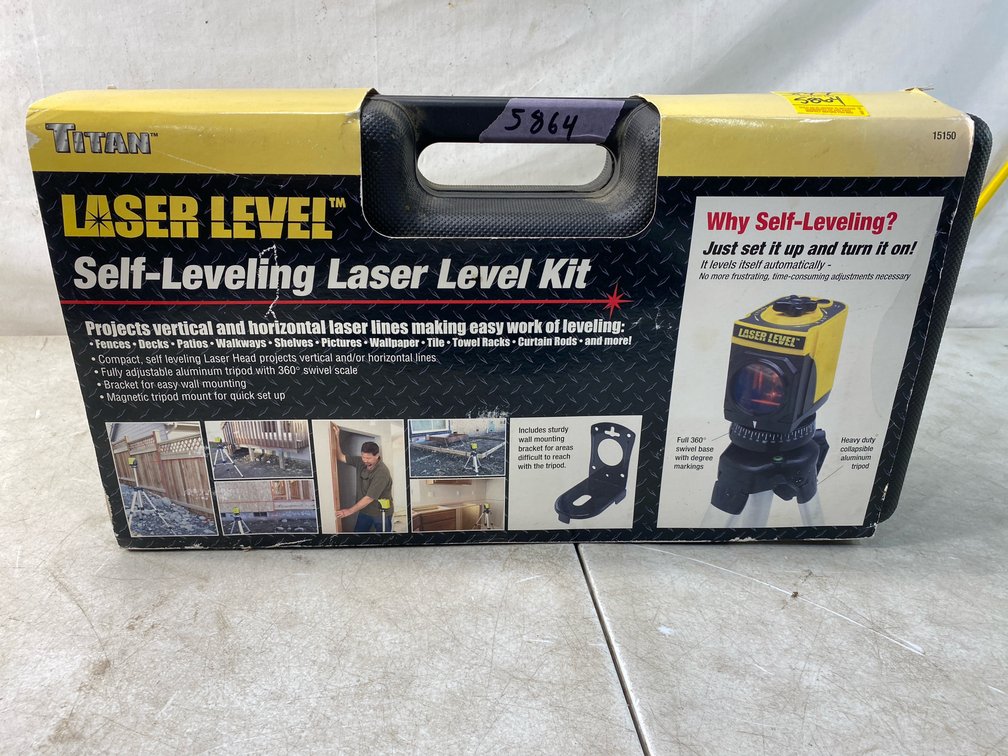 Titan 15150 Self-Leveling Laser Level Kit w/Case