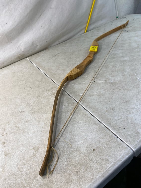 Carved Wood Recurve Archery Bow