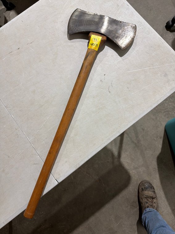 Vaughan Double-Bit Axe with Wooden Handle