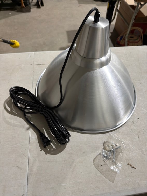Brushed Aluminum Pendant Light