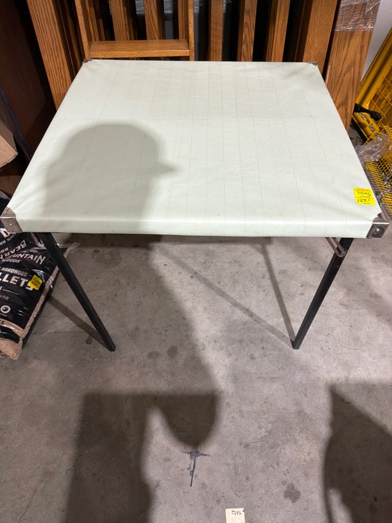 Square Vinyl Top Folding Card Table