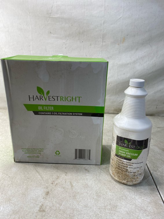 Harvest Right Oil Filtration System and Vacuum Pump Oil