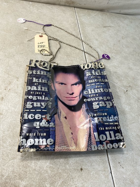 Upcycled Magazine Print Shoulder Bag