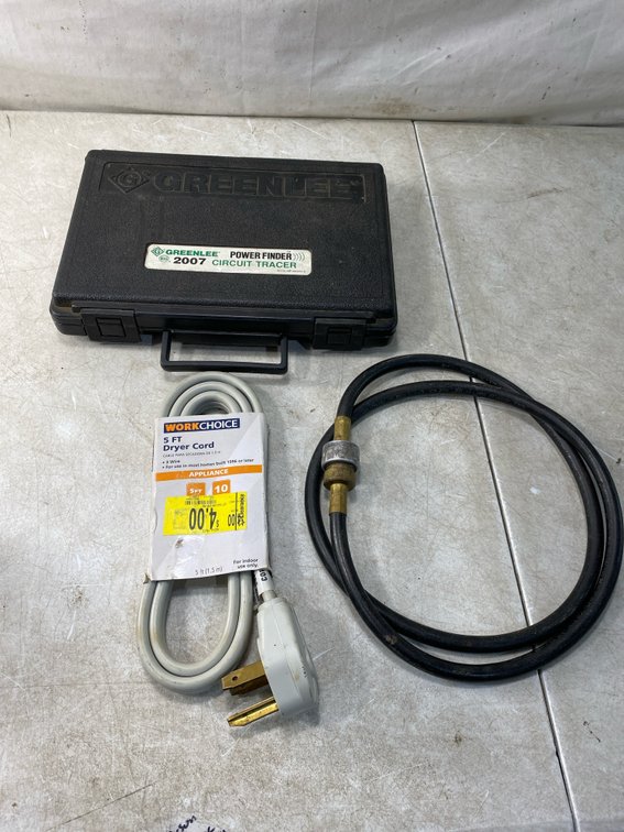 Circuit Tracer, Dryer Cord, and Hose