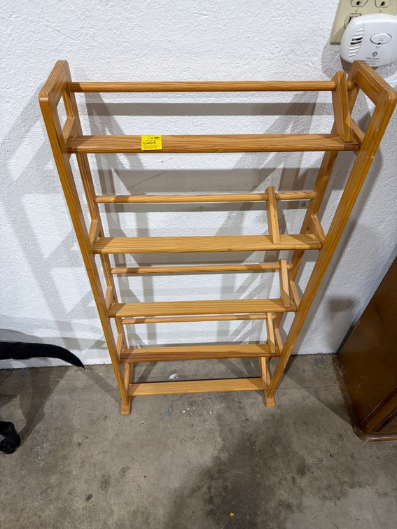 Wooden Multi-Tier Display and Shoe Rack