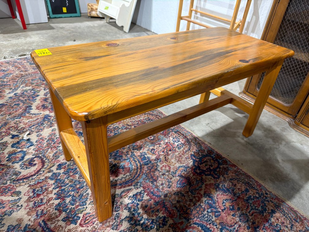 Solid Pine Wood Bench